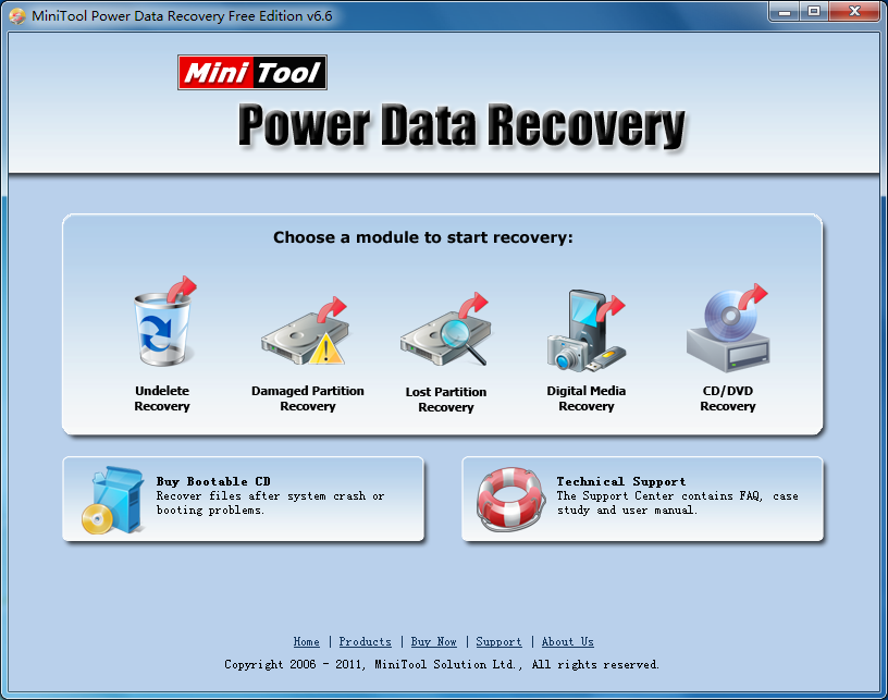 Disk data recovery for Windows