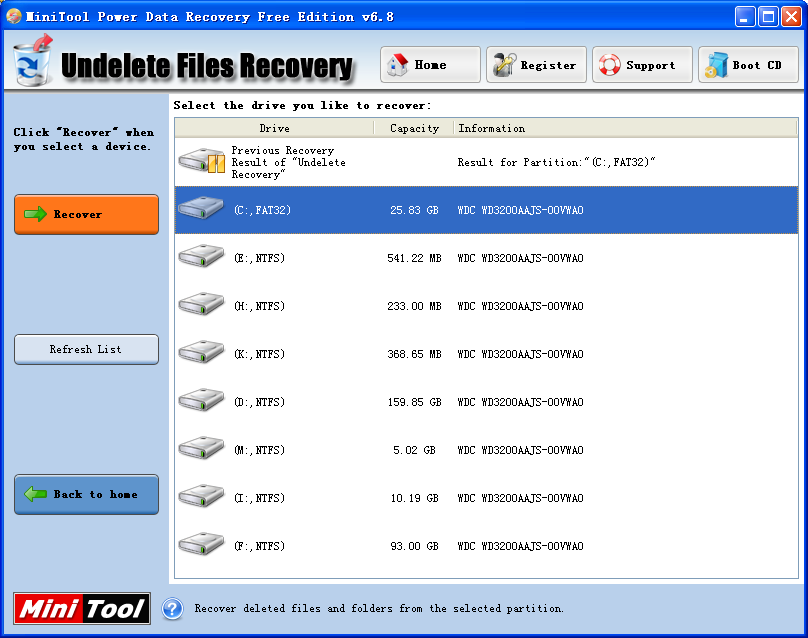 Disk data recovery utility1