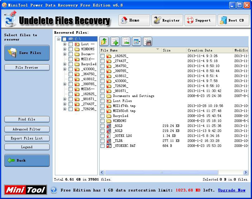 Disk data recovery utility2