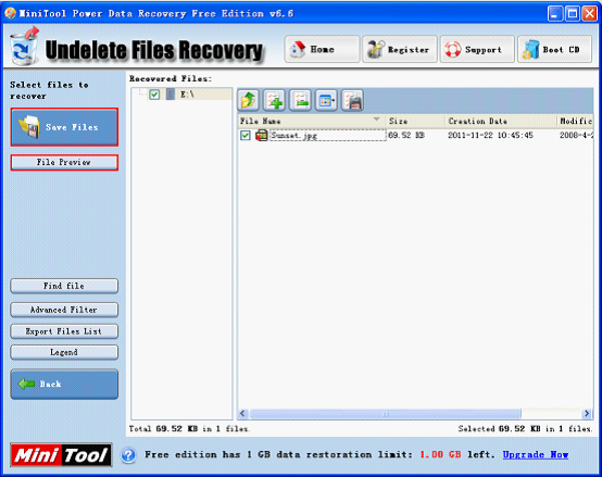 XP disk data recovery2