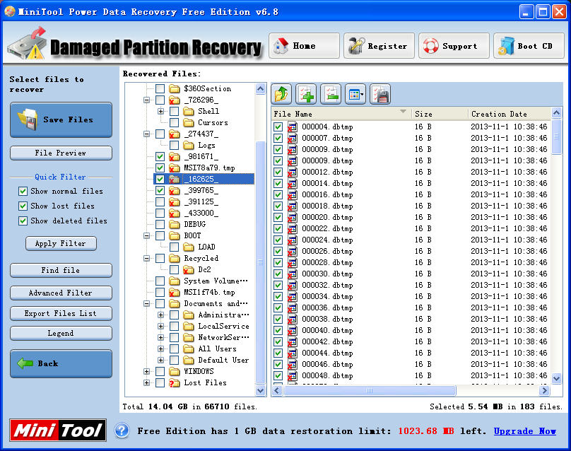 Free disk recovery2