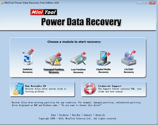 Click-Damaged-Partition-Recovery-to-restore-data-from-formatted-disk