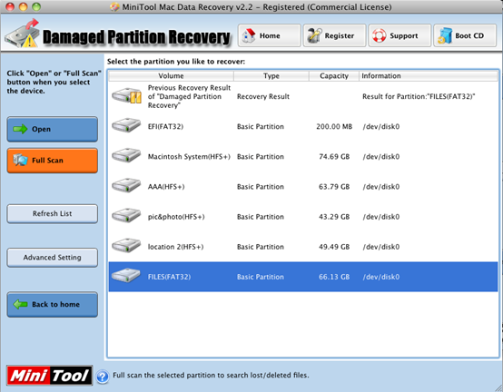 Choose-accidentally-formatted-Mac-partition