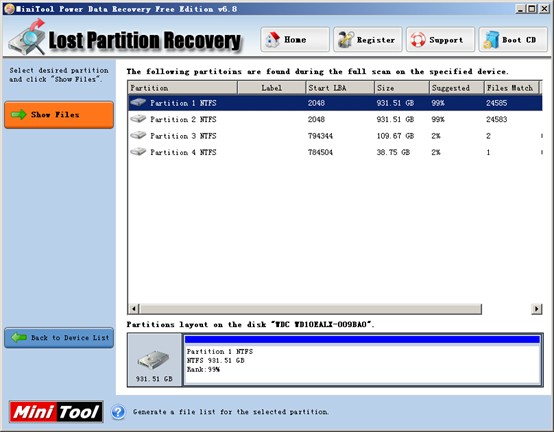 Select-the-most-suggested-partition